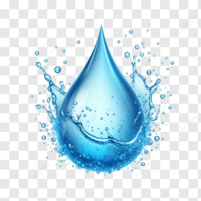 Pure Mineral Water Droplet